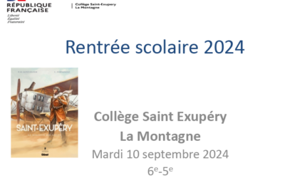 Diaporama de présentation de la réunion de rentrée à destination des parents 6e-5e